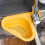 Kitchen Sink Drain Basket Hanging Rack Yellow 1 Piece 2
