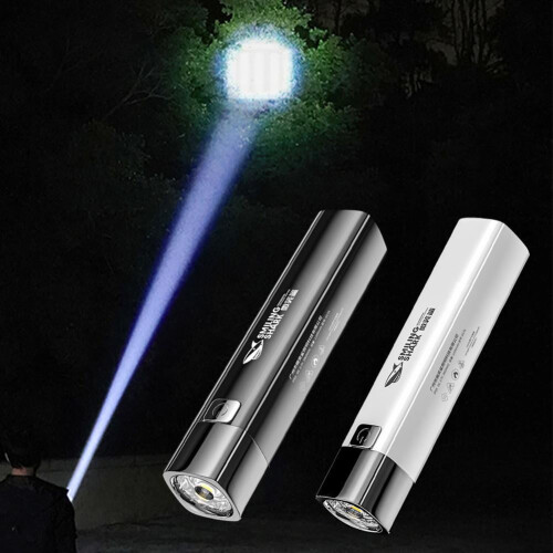 Φακός LED Smiling Shark Mini 600mAh/1200mah με δυνατότητα ζουμ COB, μεγάλος προβολέας 2