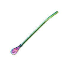 Cuillère à paille en acier inoxydable 18 cm ou 21 cm