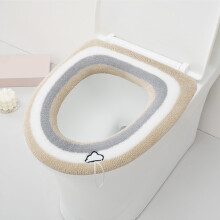 Coussin de siège de toilette tricoté épais et lavable, idéal pour l'hiver