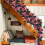 Kunstmatige Halloween slinger, roze plastic rozenrank, 1,74 m 6