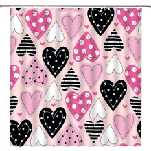 Κουρτίνα ντους Boho Heart 36x70 εκ. από πολυεστέρα