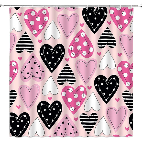 Κουρτίνα ντους Boho Heart 36x70 εκ. από πολυεστέρα
