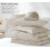 Beige Comforter Set Full Size 7-Piece All-Season 6