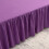 Saia de cama preta tamanho king com cantos divididos, 78x80 polegadas 3