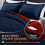 Twin Comforter Set Red Navy 2-Piece 66x92 in 3
