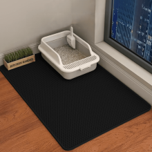 60 cm x 90 cm kattesandmatte vanntett dobbeltlags kjæledyrsandmatte kjæledyrtoalett kattematte sklisikker sand katt vaskbar matte