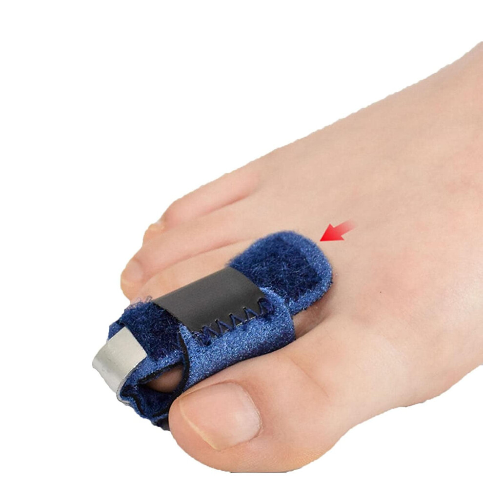 Hammer Toe Straightener, Breathable Hammer Toe Straightener Fracture Claw Toe Fixation Corrector Strap Toe Protector Splint 2 pack