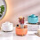Περιστρεφόμενη θήκη για πινέλα μακιγιάζ 360 με 5 υποδοχές – Πορτοκαλί 3