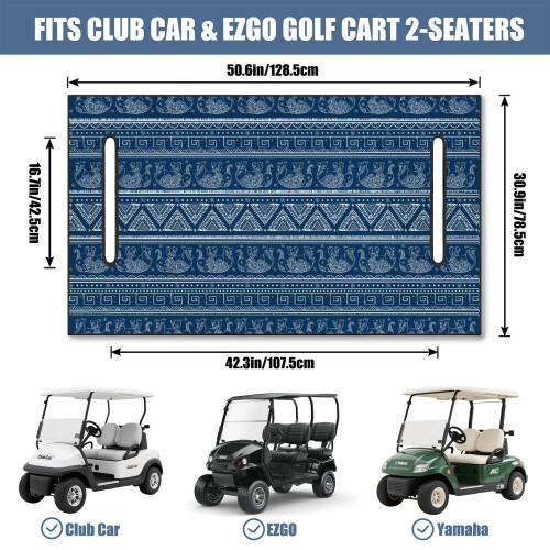 Capa para assento de carrinho de golfe em microfibra, 130 x 79 cm (51 x 31 polegadas) 2