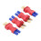 4 Pieces Wireless Connectors: EC2 Female Straight Adapter Adapter Plug Connector,Electronic Component Connection Plug 6
