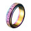 Fidget-ring i rustfrit stål med måne- og stjernedesign, størrelse 6 5