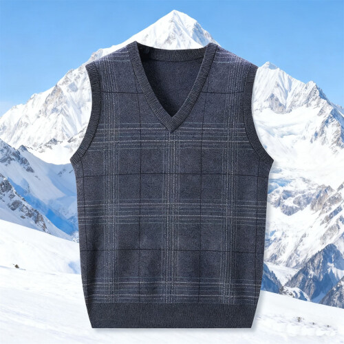 Ärmelloser Herren-Wollpullover Herbst/Winter 2025 1