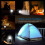 Tragbare, zusammenklappbare LED-Campinglaterne mit Solarbetrieb 7