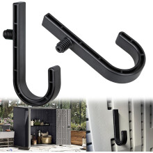2-Pack J Hooks for Suncast/Craftsman Sheds – Wall-Mount Storage Brackets for Garage & Garden Organization