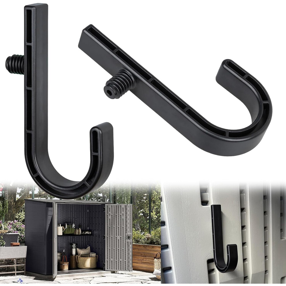 2-Pack J Hooks For Suncast/Craftsman Sheds Â Wall-Mount Storage Brackets For Garage & Garden Organization 9773935222366