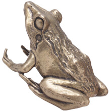 Ornement en laiton en forme de grenouille pour les amateurs de thé