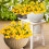 Artificial Flowers UV Resistant 4 Pieces 5