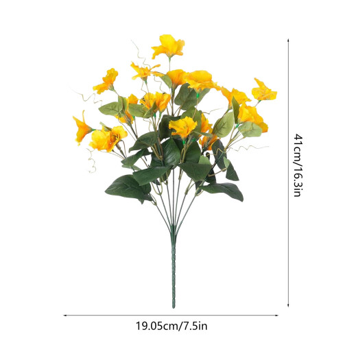 Artificial Flowers UV Resistant 4 Pieces 2
