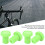 Embouts de guidon en caoutchouc polyester vert 22,2 mm 3
