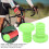 Embouts de guidon en caoutchouc polyester vert 22,2 mm 4