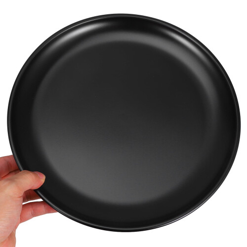 Forma redonda antiaderente preta OUNONA para pizza de 30 cm (12 polegadas). 2