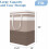 Coș de rufe pliabil, impermeabil, 75 l, set de 3 2
