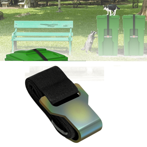 Trash Can Lock for Animals, Adjustable Fit for 30-50 Gallon 1