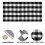 Tappeto da esterno in cotone bianco e nero per veranda, 23" x 70" 4
