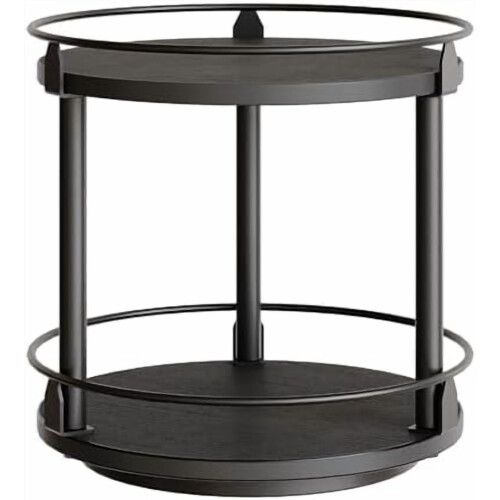 Περιστρεφόμενη βάση μπαχαρικών 2 επιπέδων Lazy Susan Organizer, βιομηχανική