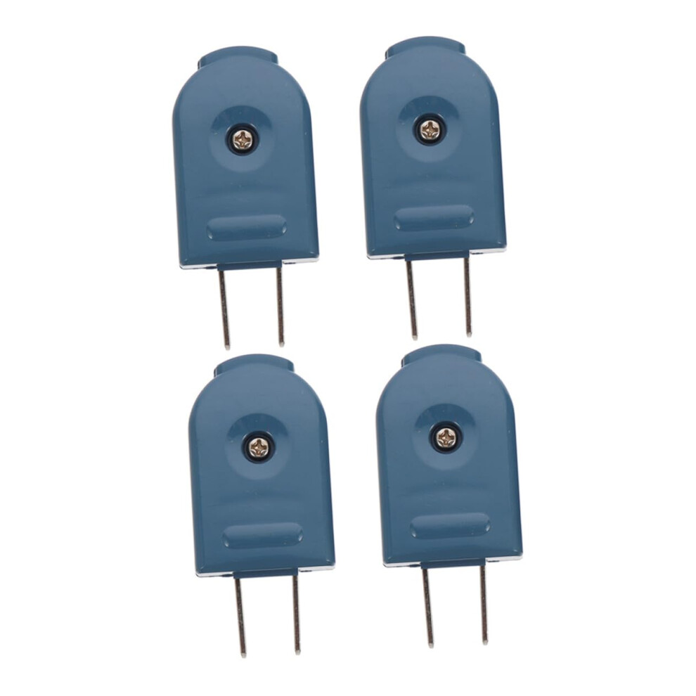 4Pcs Electric Plug Replacement With Secure Grounding, Rotatable Us Standard 3 Prong 125V 10A 9771547164159