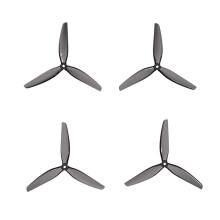 7.5 Inch Tri-Blade Propellers 4PCS Transparent Grey CW/CCW Props for FPV Racing Drones and Brushless Motors
