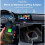 2-in-1 Wireless Carplay Adapter for &Android Audio Reactive Lighting Design Carplay Dongle Android Auto Adapter 2