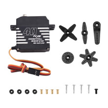 RXAZ Brushless Servo Aluminum Alloy Case Waterproof Digital Metal Gear Servo for RC Car Truck Crawler Boat Robot DIY 40KG