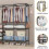 Black Double Row Clothes Rack Heavy Duty Storage Clothes Rail 3