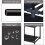 Black Double Row Clothes Rack Heavy Duty Storage Clothes Rail 5