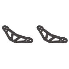 2X Carbon Bumperstopper voor 1/10 RC Auto  TT01 TGS Vervangen 53682 Upgrades Accessoires