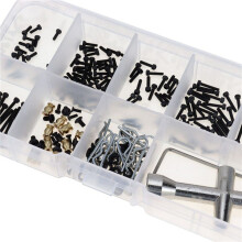 504Pcs M1.4 Screws Fastener Kit Sleeve Hex Wrench Repair Tools for Axial SCX24 1/24 RC Crawler Car Parts Accessories