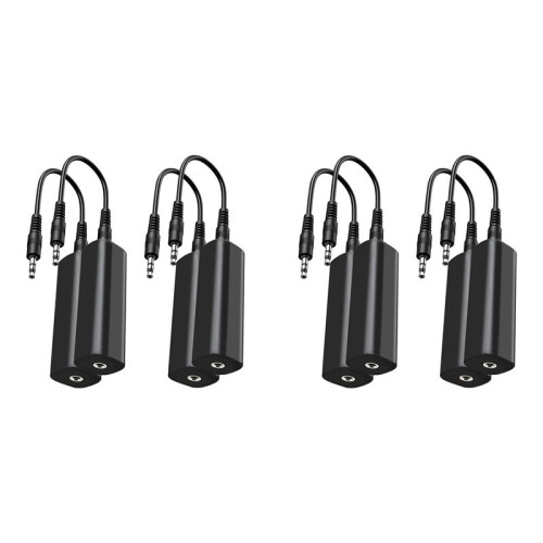 Ground Loop Isolator Noise Filter for Car Audio/Home Stereo,8 PCS Ground Loop Noise Isolator with 3.5mm Audio Cables