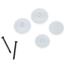 Syma Full Set Replacement Parts with 4 x Blades Syma S107 S107G Gyro Remote Control Helicopter Spares Repair RED