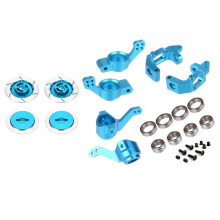 4PCS Aluminum Alloy Brake Disc for RC 1/10 Car HSP Fly Fish Buggy Truck 94123 & 1set Steering Hub Mount Set,
