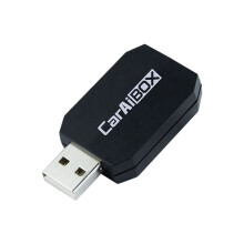CarAiBox 2 en 1 Adaptador CarPlay Inalámbrico Plug And Caja Dongle Automática Android Inalámbrica para Radio de Coche con CarPlay con Cable