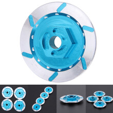 4PCS Aluminum Alloy Brake Disc for RC 1/10 Car HSP Fly Fish Buggy Truck 94123 & 1set Steering Hub Mount Set,