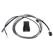 USB AUX Interface  5 Pin Plug Adapter Harness Cable Kit for   Camry Reiz RAV4 Prius Verso Highlander