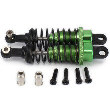 4 Pcs Oil Adjustable 65mm Damper for Rc Car 1/18 Hpi Hsp Losi ,Green & Yellow