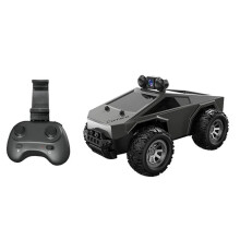 1:28 RC Car with HD Camera FPV WIFI Remote Control Stunt Car with Led Lights APP Control Racing Car Toy for Kids Gray