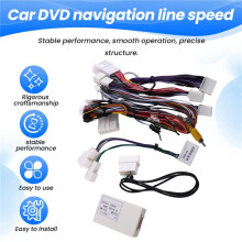 High-End 10-Inch Car DVD Navigation Harness Wiring Protocol Box Kit for Land LC100 LX470 2002-2007