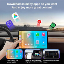 8 Core [4+64G] Wireless Carplay AI Box Android Auto Adapter,  Android 13 Plug &
