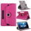 Capa universal de couro com aba para tablet Android, rosa choque, 10,8 x 8,8 polegadas. Ferramentas e acessórios para casa. 1