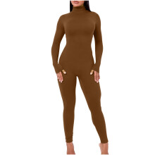 Dames joggingbroek, nieuwe effen strakke dames jumpsuit met één schouderband, sport- en fitnessmodel, eendelige legging
